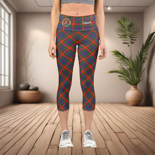 Clan Fraser of Lovat Tartan Capri Leggings