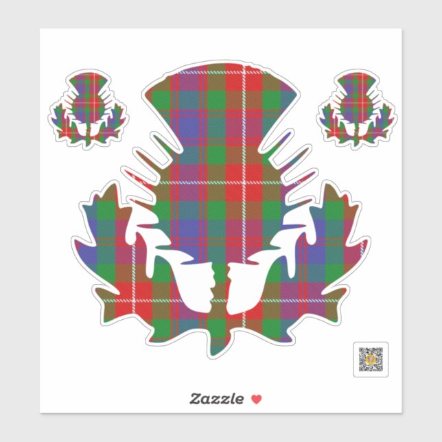 Clan Fraser of Lovat Tartan Thistle (Sheet)