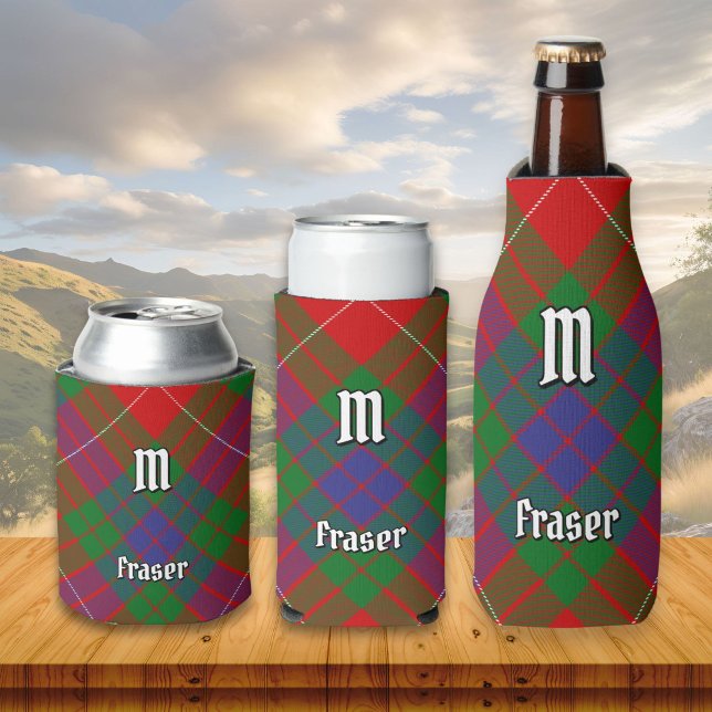 Clan Fraser Tartan Can Cooler (Creator Uploaded)