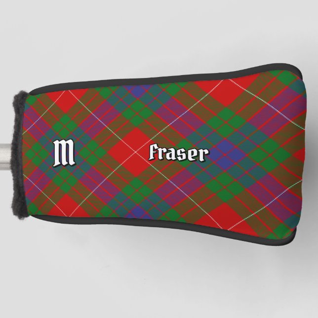 Clan Fraser Tartan Golf Head Cover (Front)