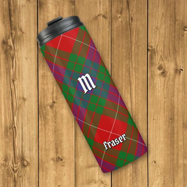 Clan Fraser Tartan Thermal Tumbler (Creator Uploaded)