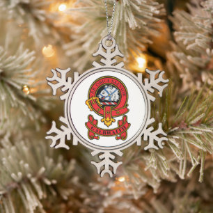 Clan Galbraith Christmas Ornaments with Crest