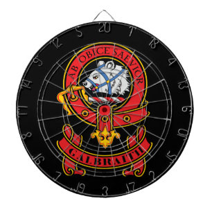 Clan Galbraith Dart Board with Crest
