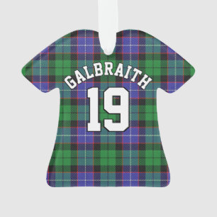 Clan Galbraith Tartan Christmas Jersey Ornament