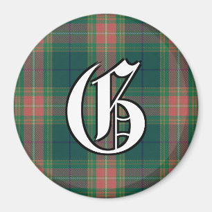 Clan Gallagher Family Irish Tartan Plaid Accents Magnet