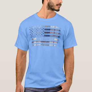 Clan Galloway Dance Scottish tartan US flag kilt S T-Shirt
