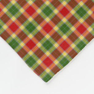 Clan Gibson Tartan Fleece Blanket