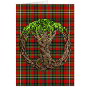 Clan Gillespie Tartan And Celtic Tree Of Life