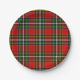 Clan Gillespie Tartan Paper Plate