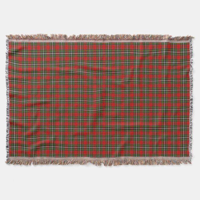 Clan Gillespie Tartan Throw Blanket (Front)