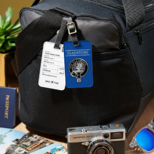 Clan Gladstone Crest Luggage Tag