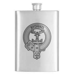 Clan Gordon Crest Hip Flask