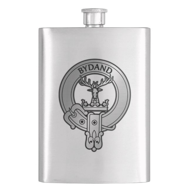 Clan Gordon Crest Hip Flask (Front)