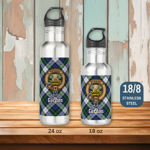 Clan Gordon Crest over Dress Tartan 710 Ml Water Bottle