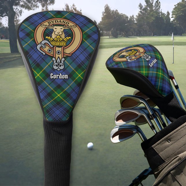 Clan Gordon Crest over Tartan Golf Head Cover (Creator Uploaded)
