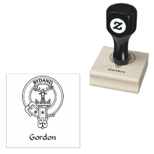 Clan Gordon Crest Rubber Stamp