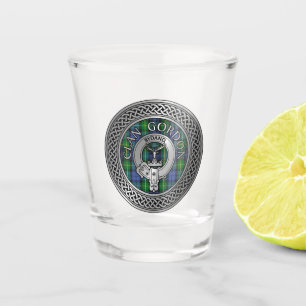 Clan Gordon Crest & Tartan Knot Shot Glass