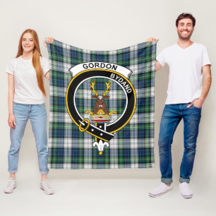 Clan Gordon Dress Ancient Tartan Plaid Fleece Blanket