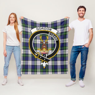 Clan Gordon Dress Modern Tartan Plaid Fleece Blanket
