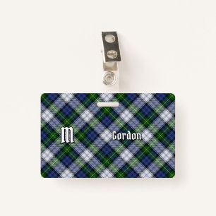 Clan Gordon Dress Tartan Badge ID Badge