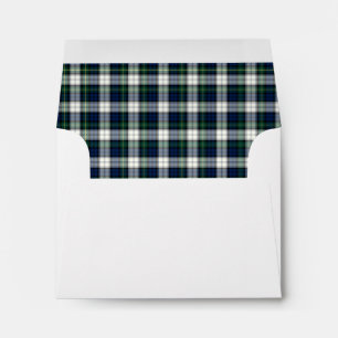 Clan Gordon Dress Tartan Blue and White Plaid Envelopes