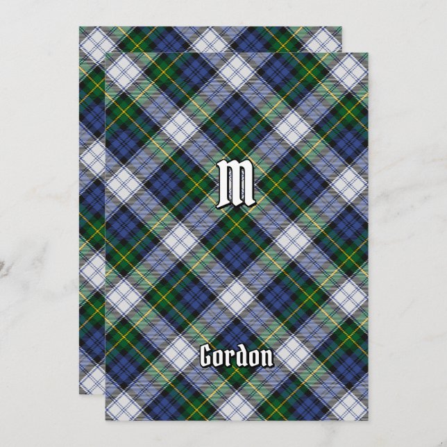 Clan Gordon Dress Tartan Invitation (Front/Back)