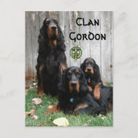 Clan Gordon, Gordon Setter Generations Postcard