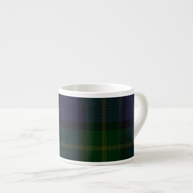 Clan Gordon Old Ancient Tartan Espresso Mug (Front Right)