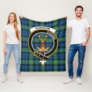 Clan Gordon Old Ancient Tartan Plaid Fleece Blanket