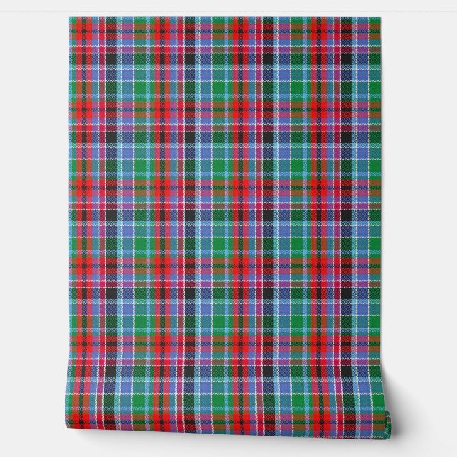 Clan Gordon Red Tartan Wallpaper (Unrolling)