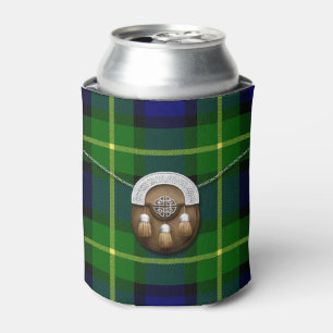 Clan Gordon Tartan And Sporran Can Cooler