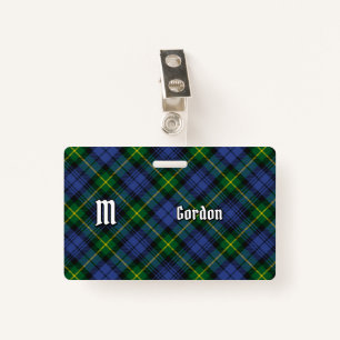 Clan Gordon Tartan Badge ID Badge