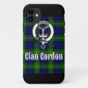 Clan Gordon Tartan Crest iPhone 11 Case