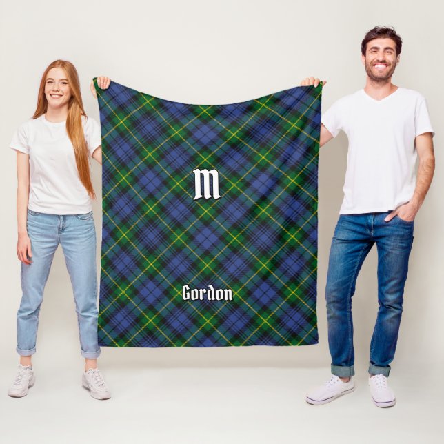 Clan Gordon Tartan Fleece Blanket (In Situ)