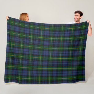 Clan Gordon Tartan Fleece Blanket