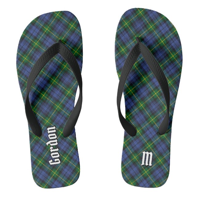 Clan Gordon Tartan Flip Flops (Footbed)