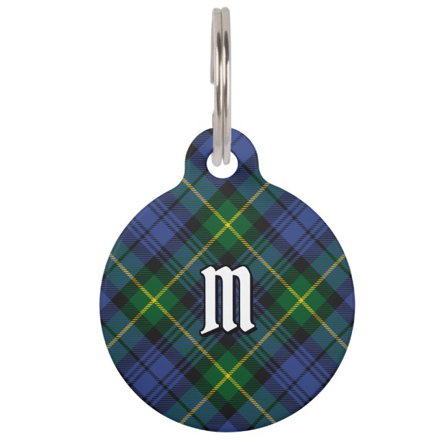 Clan Gordon Tartan Pet ID Tag (Front)