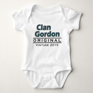 Clan Gordon Vintage Customise Your Birthyear Baby Bodysuit
