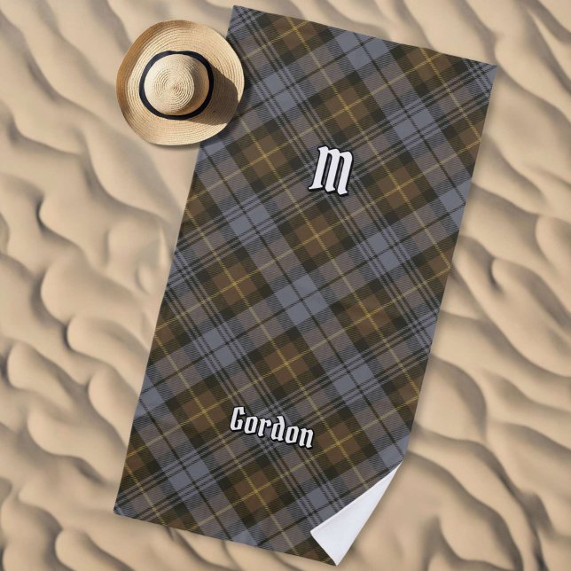 Clan Gordon Weathered Tartan Beach Towel (Creator Uploaded)