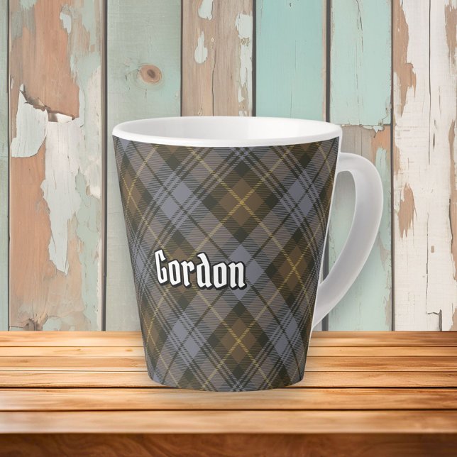 Clan Gordon Weathered Tartan Latte Mug (Creator Uploaded)