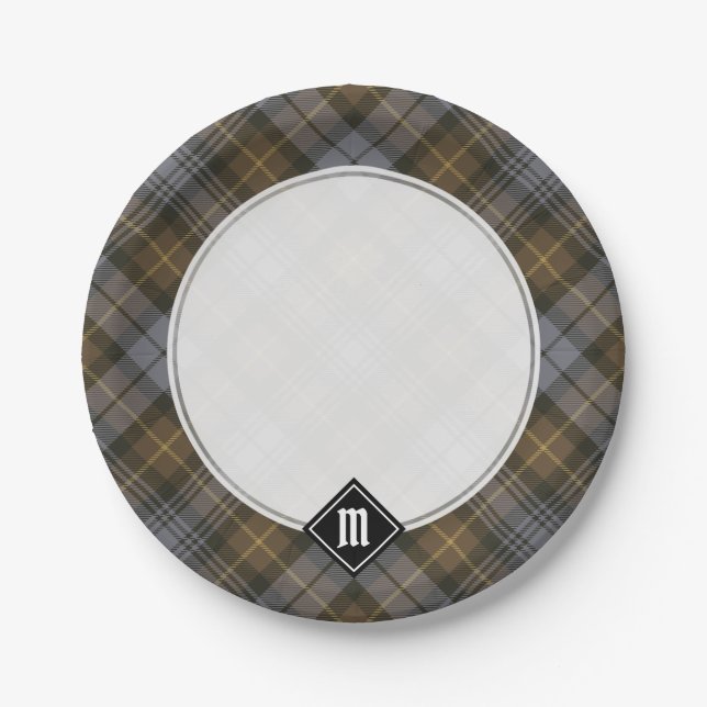 Clan Gordon Weathered Tartan Paper Plates (Front)