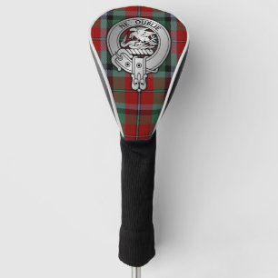 Clan Graham Crest & Red Tartan Golf Head Cover