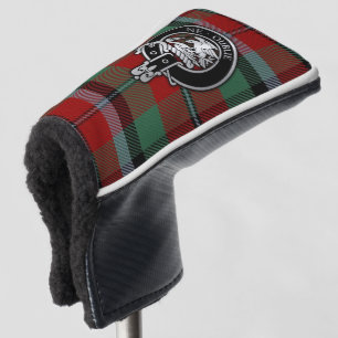 Clan Graham Crest & Red Tartan Golf Head Cover