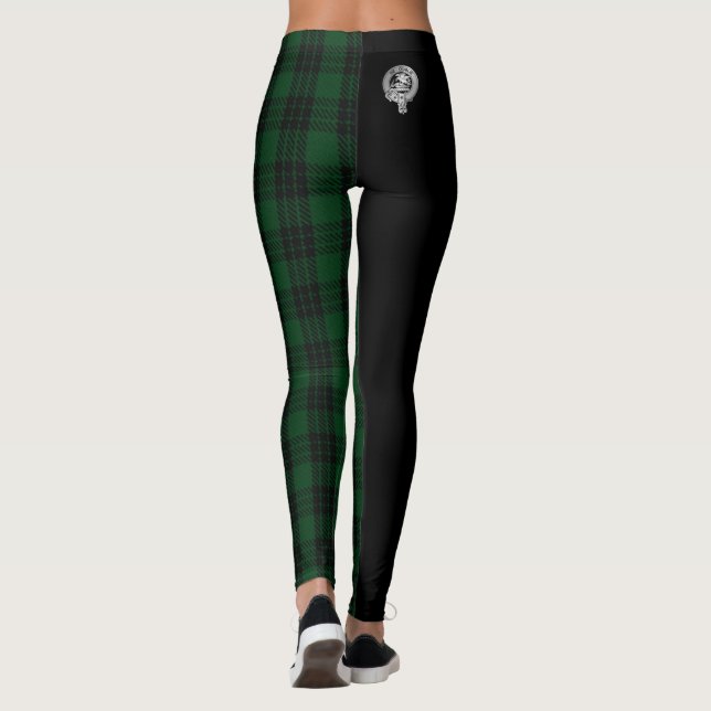 Clan Graham Crest & Tartan Leggings (Back)