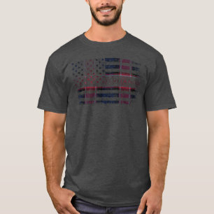 Clan Graham of Menteith Red Scottish tartan US fla T-Shirt