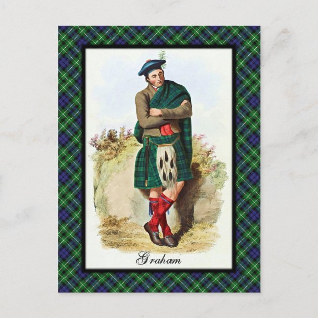 Clan Graham Scottish Dreams Postcard (Front)