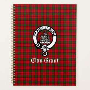 Clan Grant Crest Badge and Tartan Planner