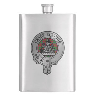 Clan Grant Crest & Tartan Hip Flask