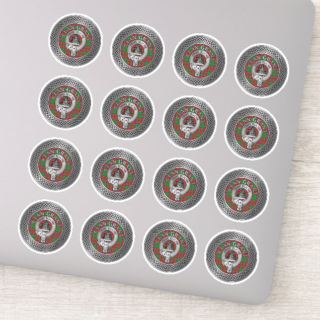 Clan Grant Crest & Tartan Knot (Detail)