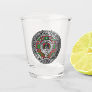 Clan Grant Crest & Tartan Knot Shot Glass